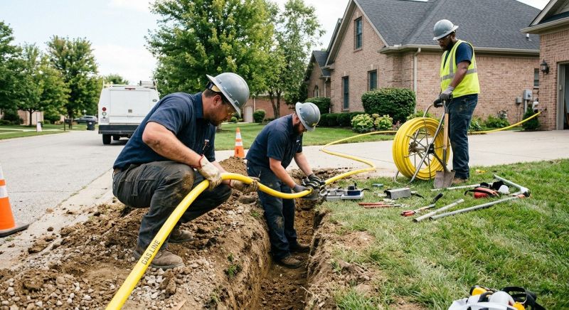 Gas Line Rerouting in Sacramento, CA