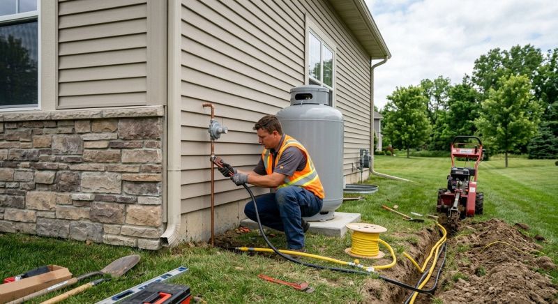Propane Line Installation in Fredericksburg, VA